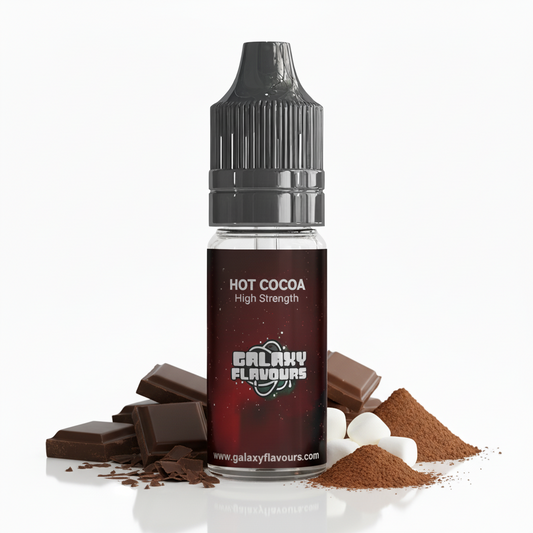 Galaxy Flavours Hot Cocoa Food Flavouring Concentrate 10ml – Professional High Strength, Vegan, Gluten-Free