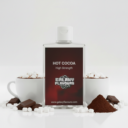Galaxy Flavours Hot Cocoa Food Flavouring Concentrate – Professional High Strength, Vegan, Gluten-Free
