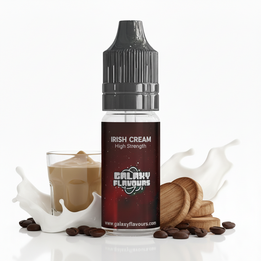Galaxy Flavours Irish Cream Food Flavouring Concentrate 10ml – Professional High Strength, Vegan, Gluten-Free