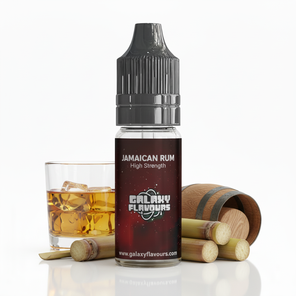 Galaxy Flavours Jamaican Rum Food Flavouring Concentrate 10ml – Professional High Strength, Vegan, Gluten-Free