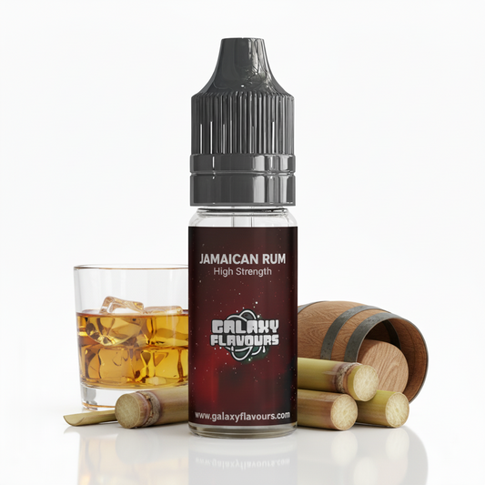 Galaxy Flavours Jamaican Rum Food Flavouring Concentrate 10ml – Professional High Strength, Vegan, Gluten-Free
