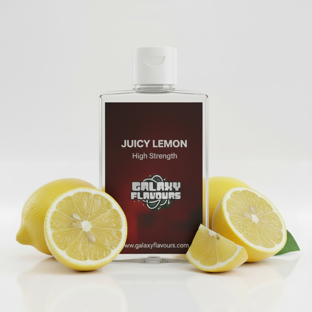 Galaxy Flavours Juicy Lemon Food Flavouring Concentrate – Professional High Strength, Vegan, Gluten-Free