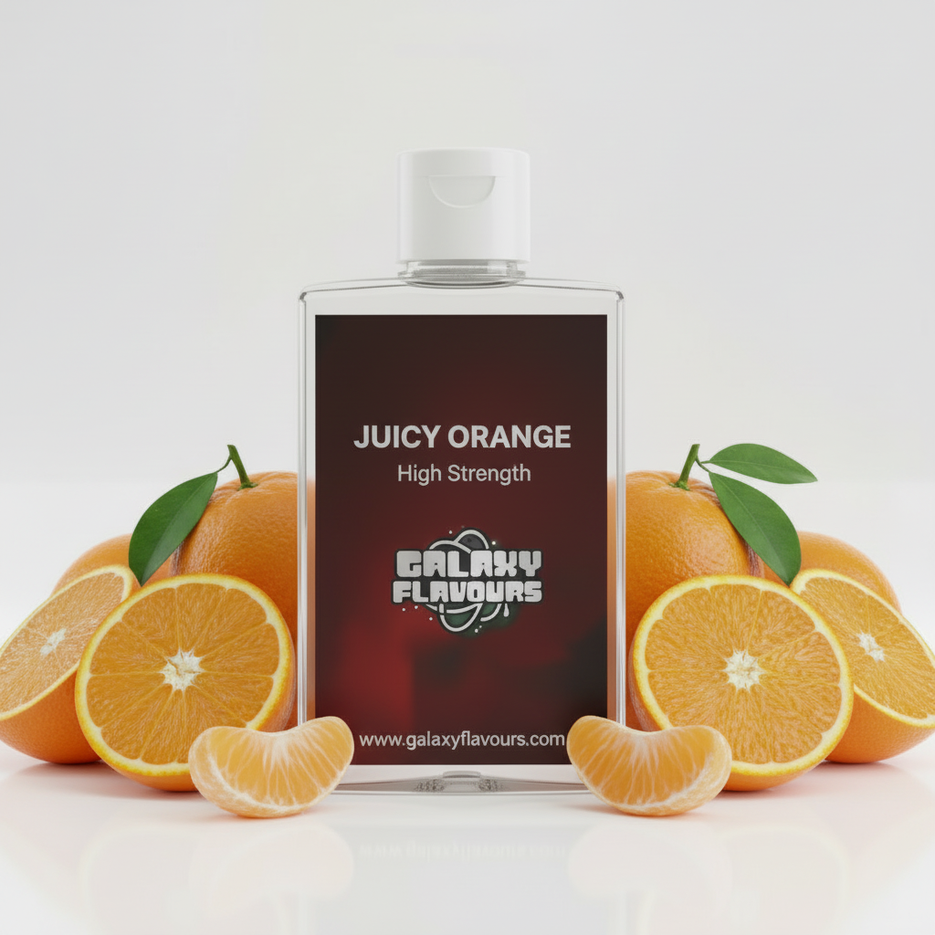 Galaxy Flavours Juicy Orange Food Flavouring Concentrate – Professional High Strength, Vegan, Gluten-Free