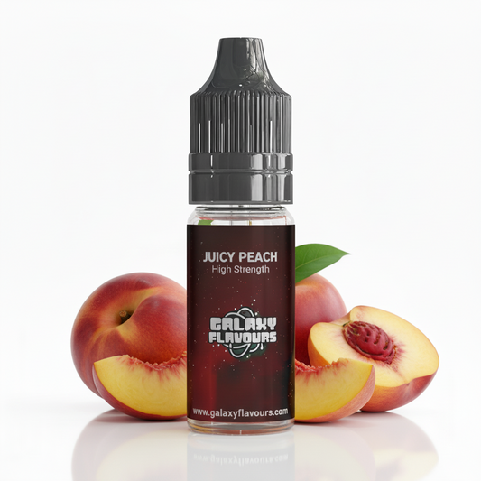 Galaxy Flavours Juicy Peach Food Flavouring Concentrate 10ml – Professional High Strength, Vegan, Gluten-Free