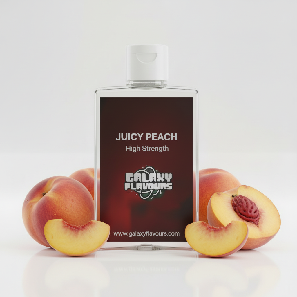 Galaxy Flavours Juicy Peach Food Flavouring Concentrate – Professional High Strength, Vegan, Gluten-Free