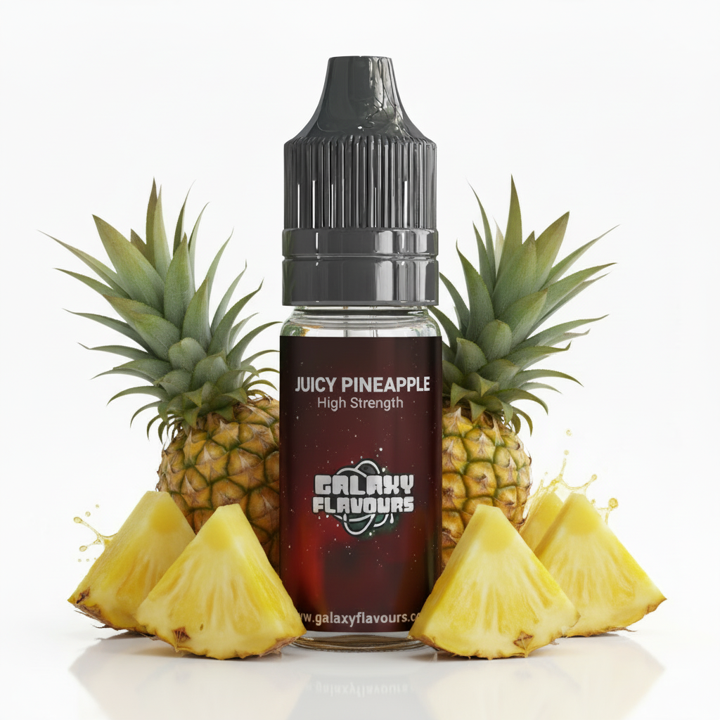 Galaxy Flavours Juicy Pineapple Food Flavouring Concentrate 10ml – Professional High Strength, Vegan, Gluten-Free