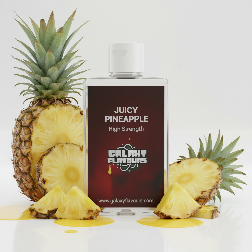 Galaxy Flavours Juicy Pineapple Food Flavouring Concentrate – Professional High Strength, Vegan, Gluten-Free