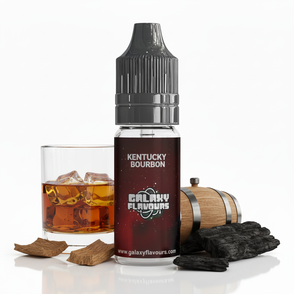 Galaxy Flavours Kentucky Bourbon Food Flavouring Concentrate 10ml – Professional High Strength, Vegan, Gluten-Free