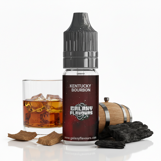 Galaxy Flavours Kentucky Bourbon Food Flavouring Concentrate 10ml – Professional High Strength, Vegan, Gluten-Free