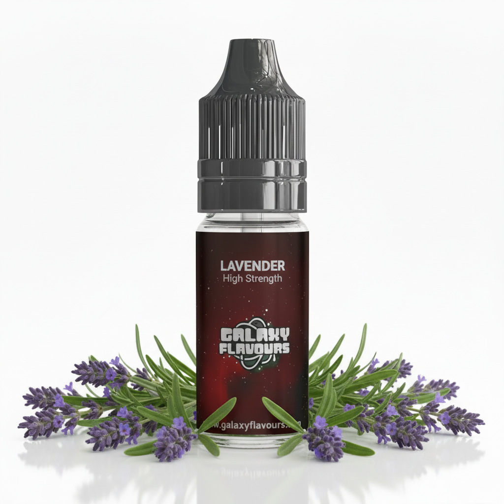Galaxy Flavours Lavender Food Flavouring Concentrate 10ml – Professional High Strength, Vegan, Gluten-Free