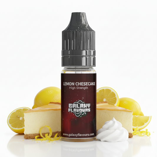 Galaxy Flavours Lemon Cheesecake Food Flavouring Concentrate 10ml – Professional High Strength, Vegan, Gluten-Free