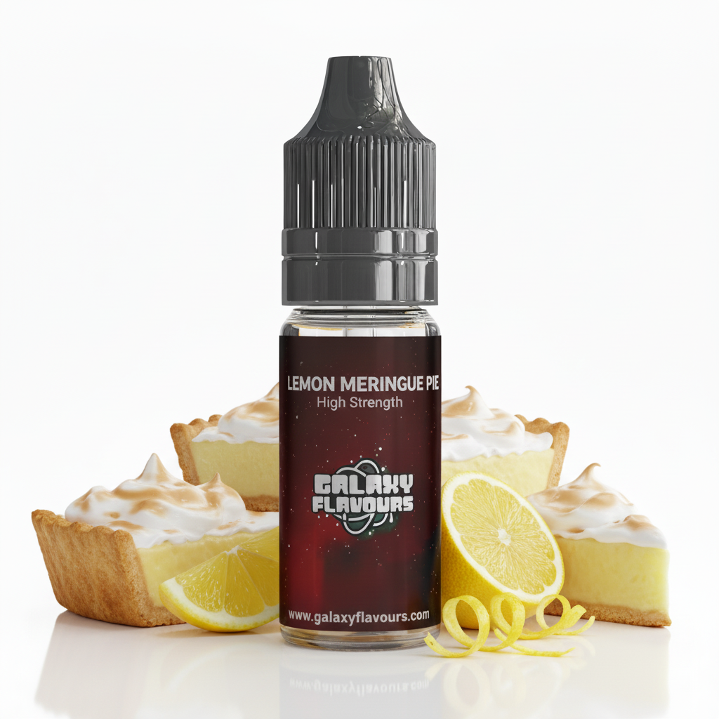 Galaxy Flavours Lemon Meringue Pie Food Flavouring Concentrate 10ml – Professional High Strength, Vegan, Gluten-Free