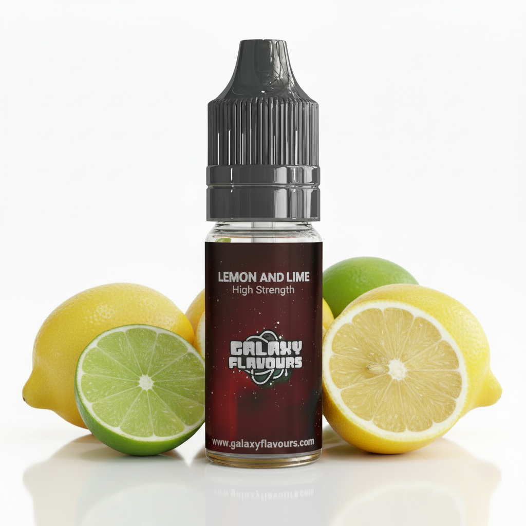 Galaxy Flavours Lemon and Lime Food Flavouring Concentrate 10ml – Professional High Strength, Vegan, Gluten-Free