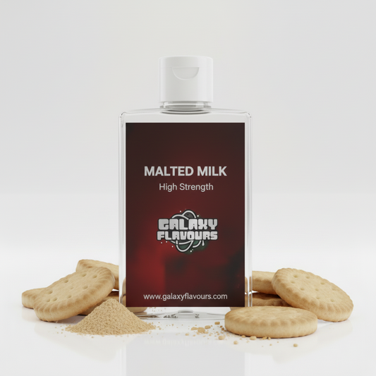 Galaxy Flavours Malted Milk Food Flavouring Concentrate – Professional High Strength, Vegan, Gluten-Free