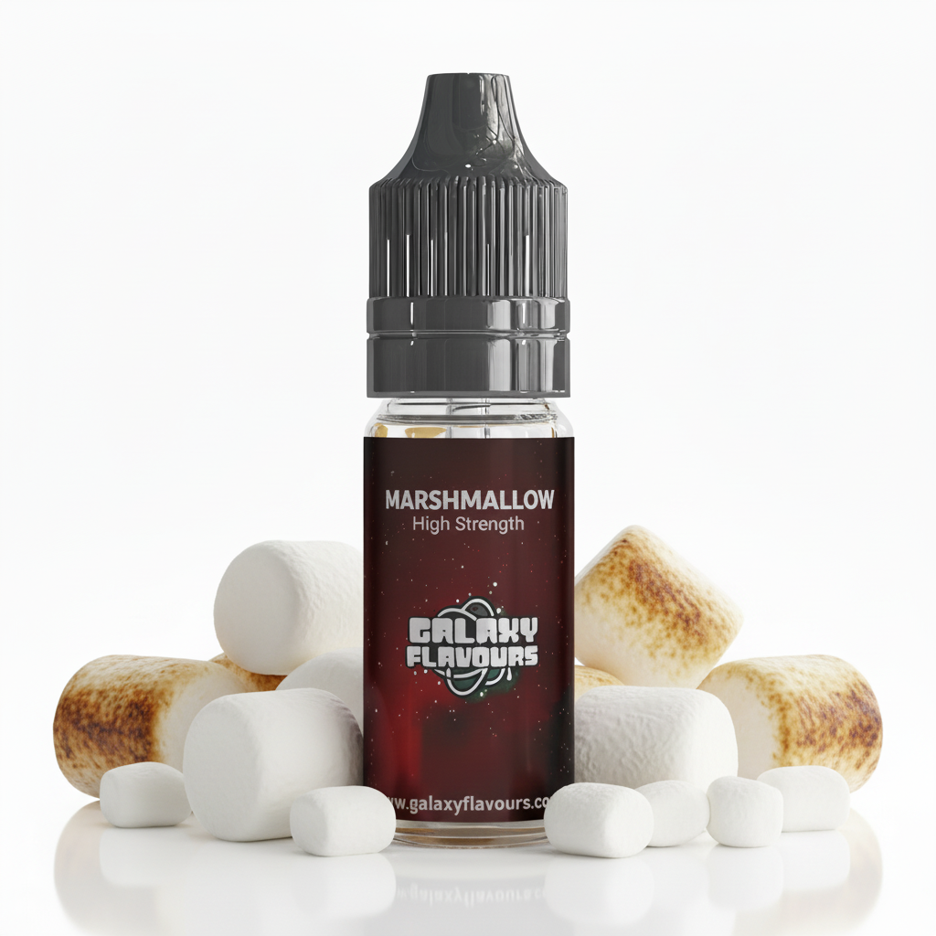 Galaxy Flavours Marshmallow Food Flavouring Concentrate 10ml – Professional High Strength, Vegan, Gluten-Free
