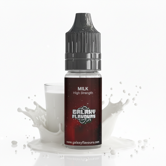Galaxy Flavours Milk Dairy Food Flavouring Concentrate 10ml – Professional High Strength, Vegan, Gluten-Free