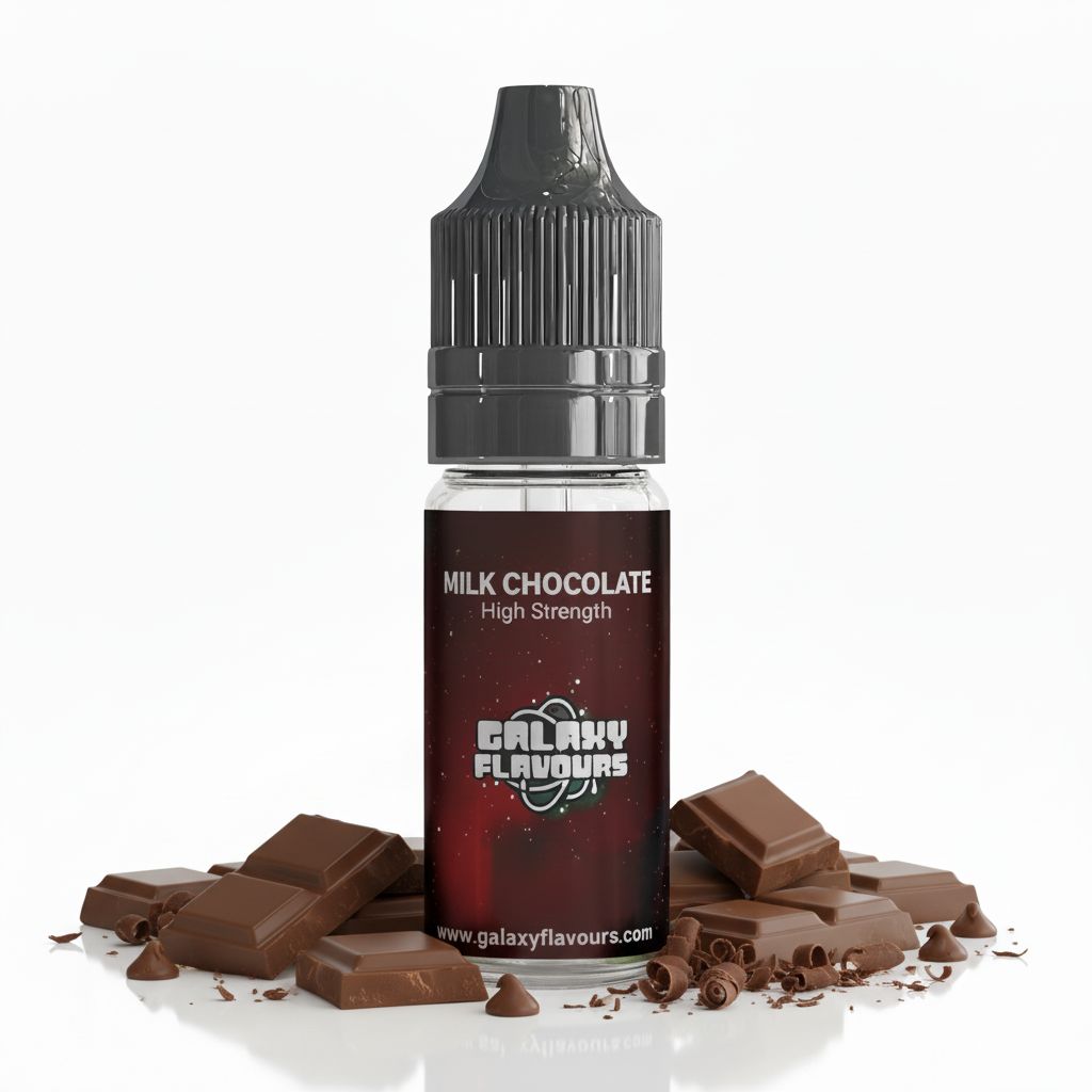 Galaxy Flavours Milk Chocolate Food Flavouring Concentrate 10ml – Professional High Strength, Vegan, Gluten-Free