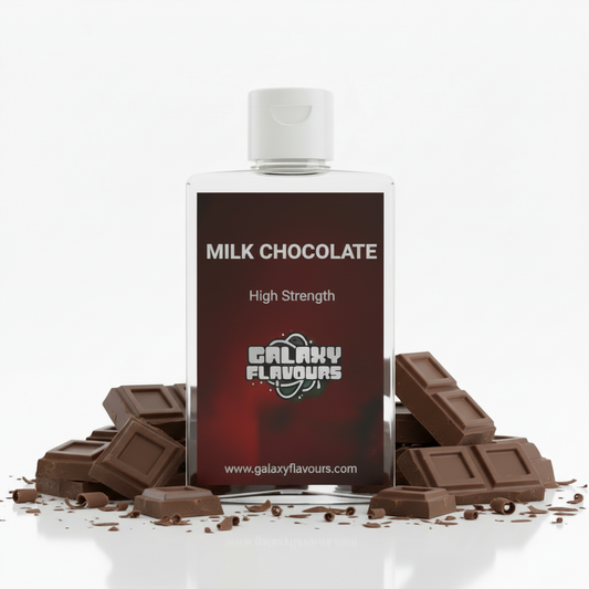 Galaxy Flavours Milk Chocolate Food Flavouring Concentrate – Professional High Strength, Vegan, Gluten-Free