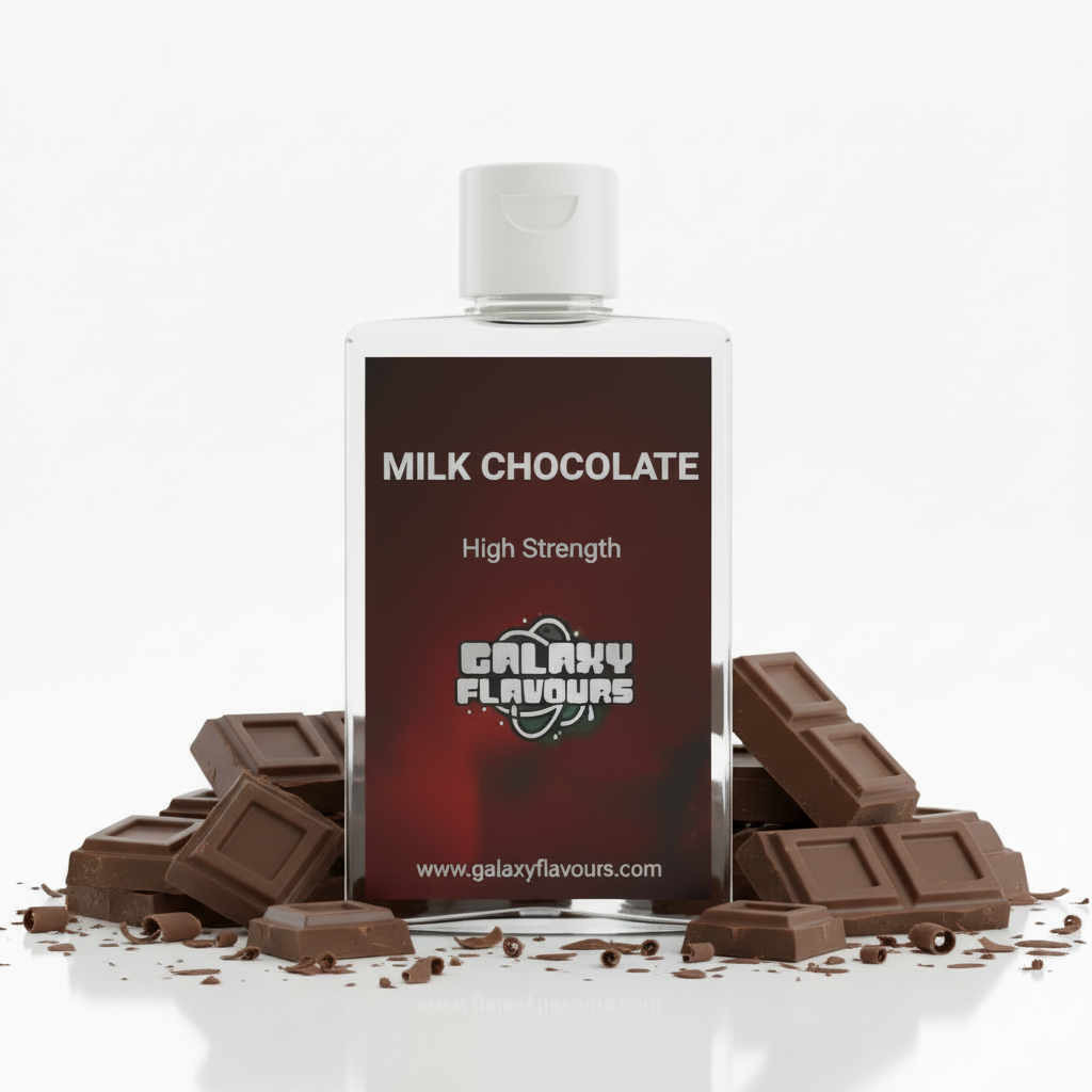 Galaxy Flavours Milk Chocolate Food Flavouring Concentrate – Professional High Strength, Vegan, Gluten-Free