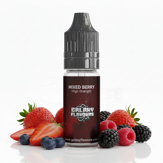 Galaxy Flavours Mixed Berry Food Flavouring Concentrate 10ml – Professional High Strength, Vegan, Gluten-Free