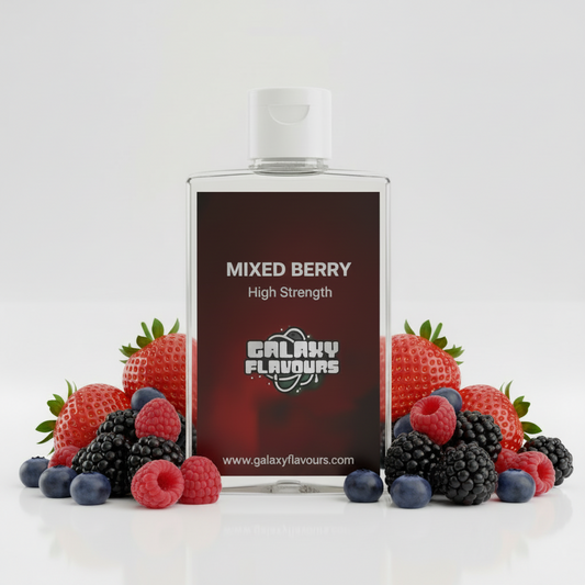 Galaxy Flavours Mixed Berry Food Flavouring Concentrate – Professional High Strength, Vegan, Gluten-Free