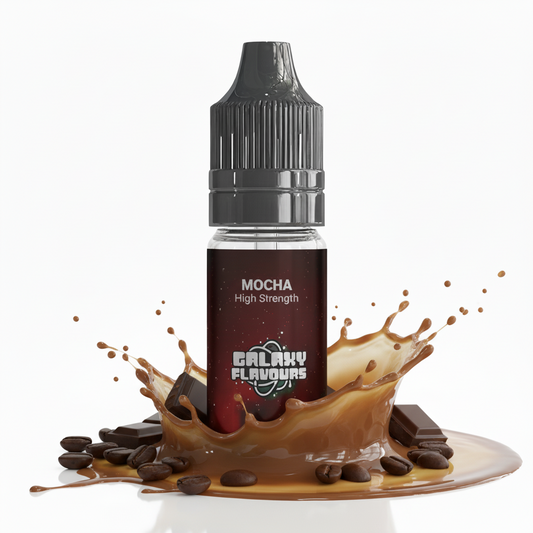 Galaxy Flavours Mocha Food Flavouring Concentrate 10ml – Professional High Strength, Vegan, Gluten-Free
