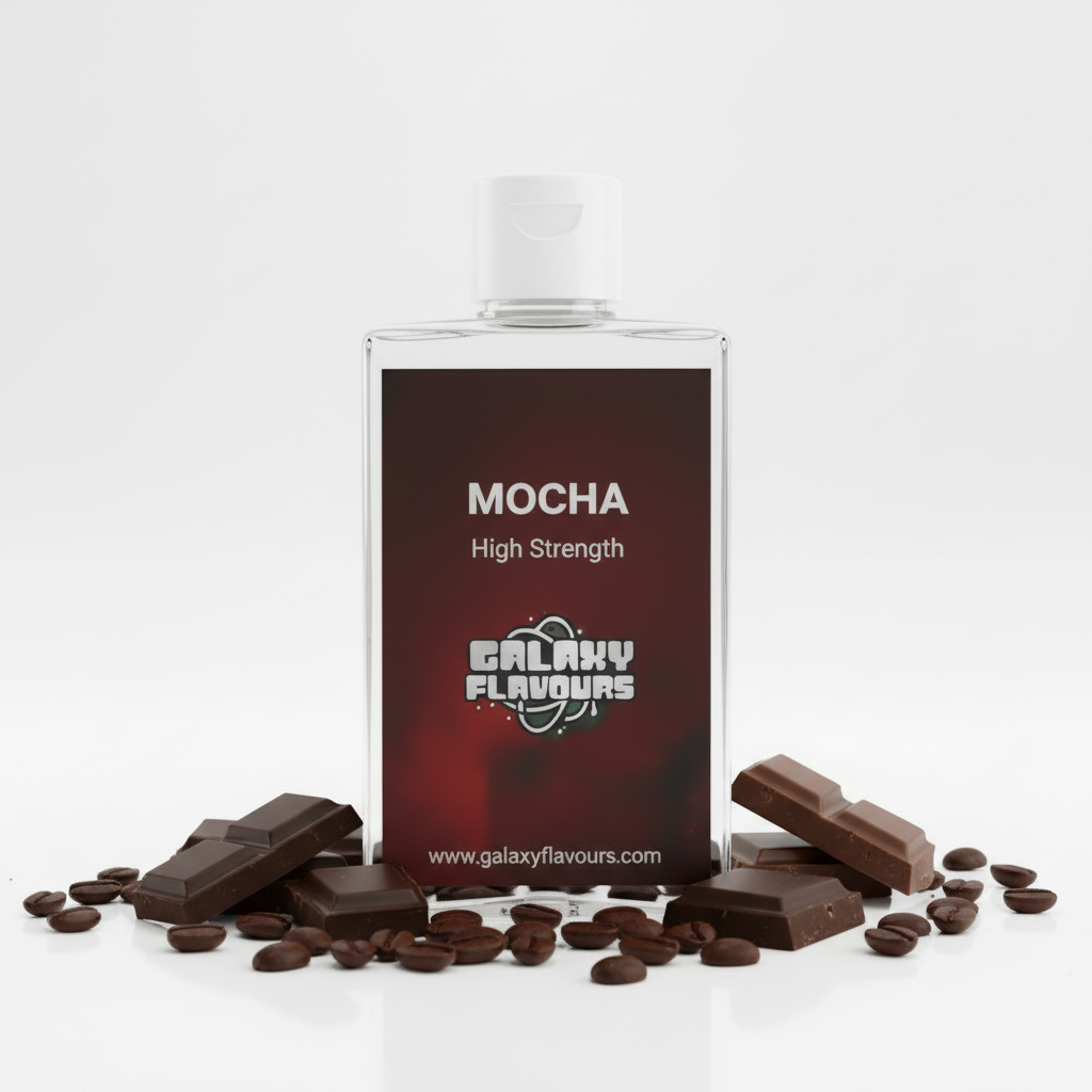 Galaxy Flavours Mocha Food Flavouring Concentrate – Professional High Strength, Vegan, Gluten-Free
