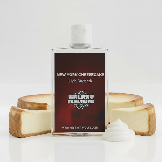 Galaxy Flavours New York Cheesecake Food Flavouring Concentrate – Professional High Strength, Vegan, Gluten-Free