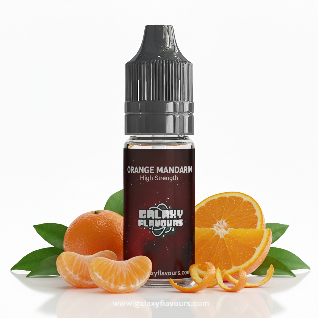 Galaxy Flavours Orange Mandarin Food Flavouring Concentrate 10ml – Professional High Strength, Vegan, Gluten-Free