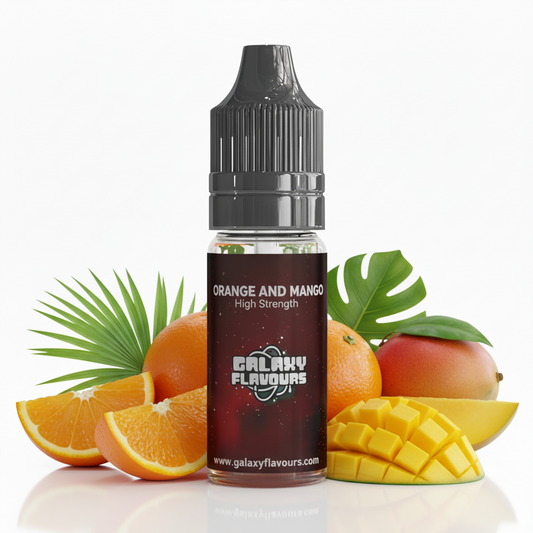 Galaxy Flavours Orange and Mango Food Flavouring Concentrate 10ml – Professional High Strength, Vegan, Gluten-Free