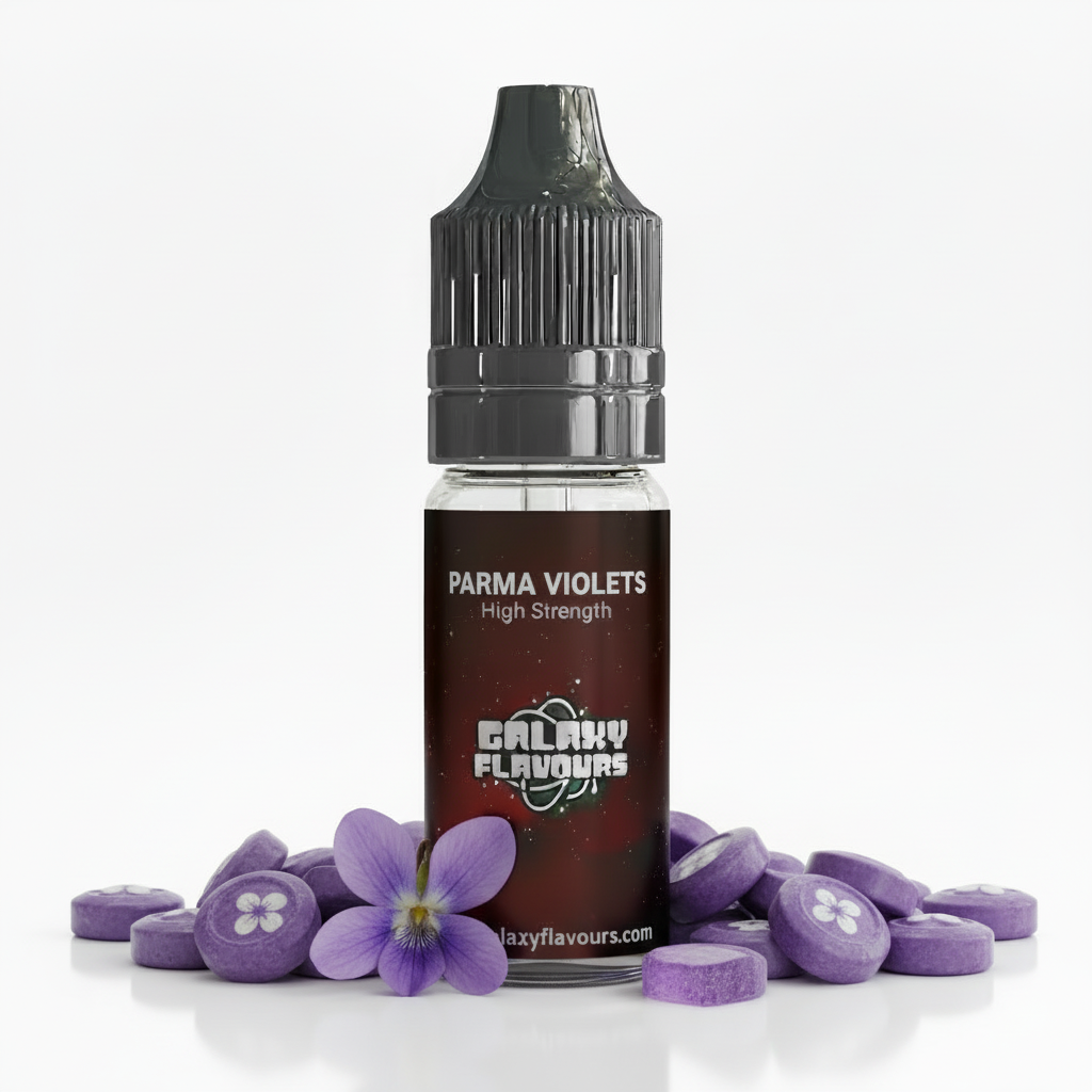 Galaxy Flavours Parma Violets Food Flavouring Concentrate 10ml – Professional High Strength, Vegan, Gluten-Free