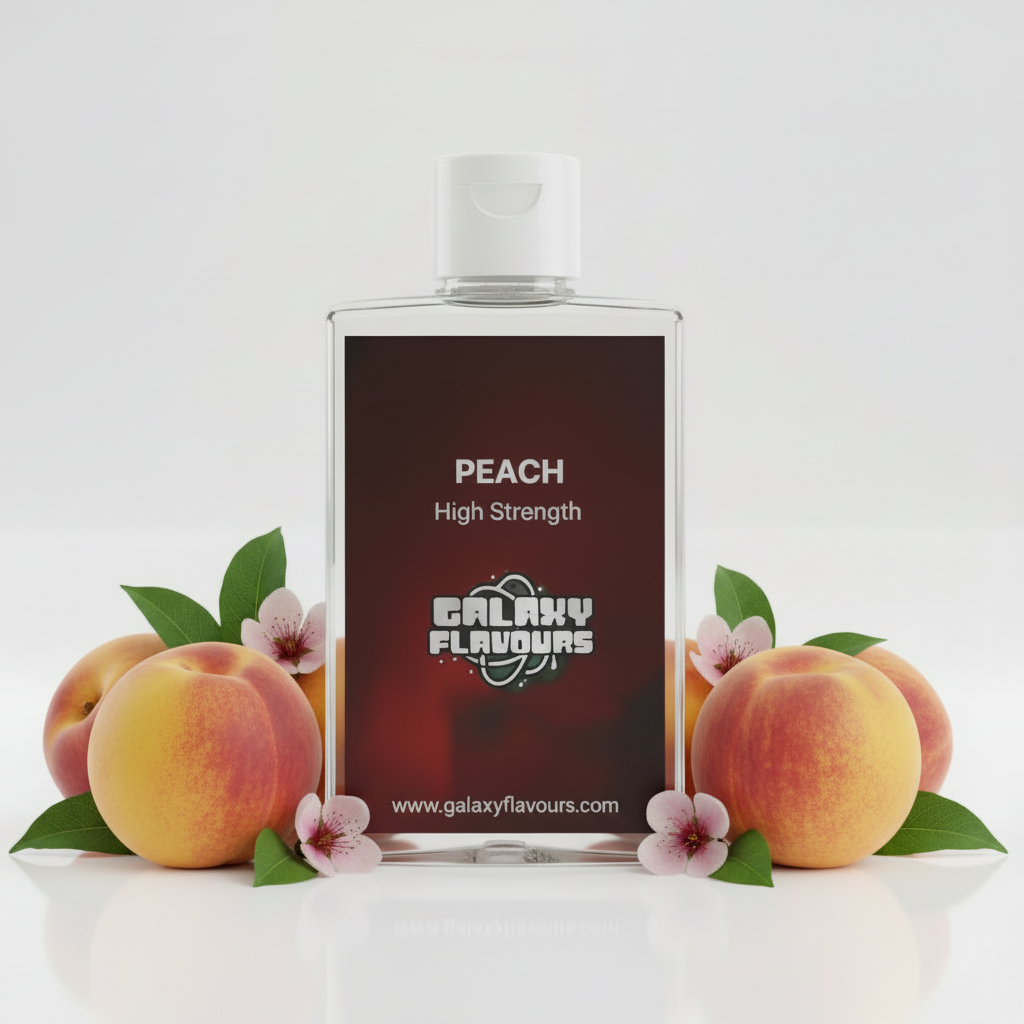 Galaxy Flavours Peach Food Flavouring Concentrate – Professional High Strength, Vegan, Gluten-Free