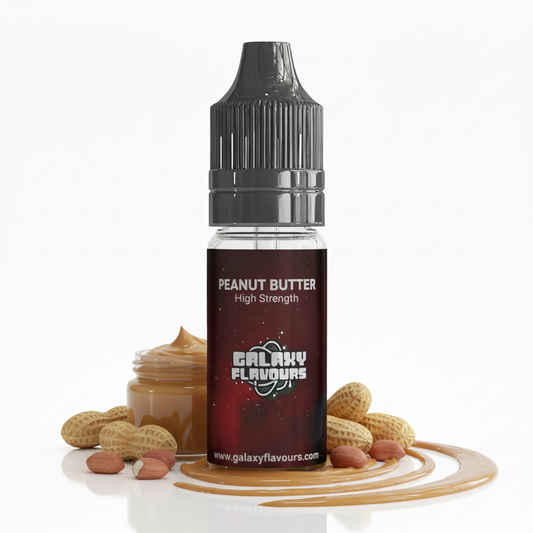 Galaxy Flavours Peanut Butter Food Flavouring Concentrate 10ml – Professional High Strength, Vegan, Gluten-Free