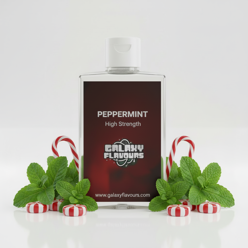 Galaxy Flavours Peppermint Food Flavouring Concentrate – Professional High Strength, Vegan, Gluten-Free