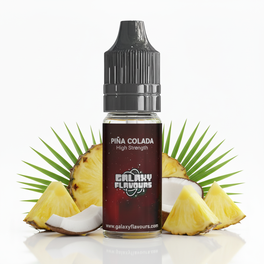 Galaxy Flavours Pina Colada Food Flavouring Concentrate 10ml – Professional High Strength, Vegan, Gluten-Free