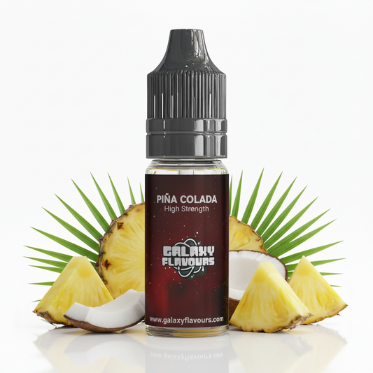 Galaxy Flavours Pina Colada Food Flavouring Concentrate 10ml – Professional High Strength, Vegan, Gluten-Free