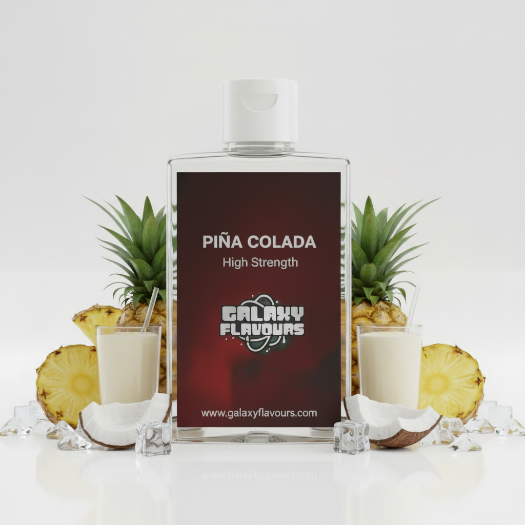 Galaxy Flavours Pina Colada Food Flavouring Concentrate – Professional High Strength, Vegan, Gluten-Free