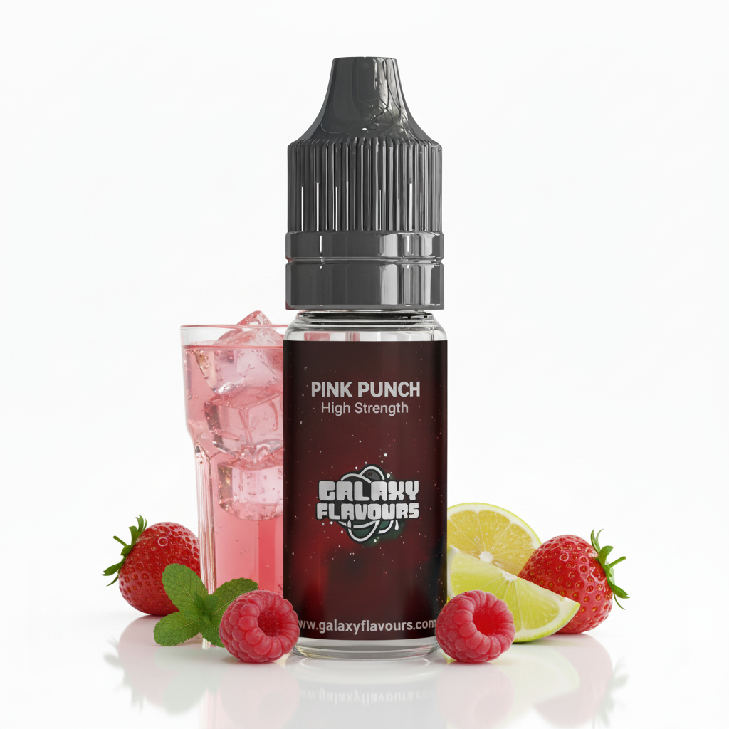 Galaxy Flavours Pink Punch Food Flavouring Concentrate 10ml – Professional High Strength, Vegan, Gluten-Free