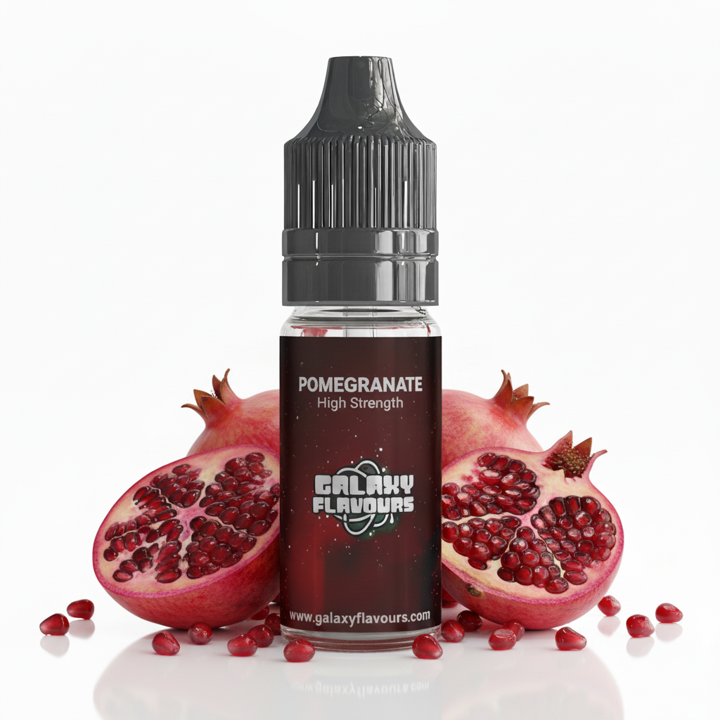 Galaxy Flavours Pomegranate Food Flavouring Concentrate 10ml – Professional High Strength, Vegan, Gluten-Free