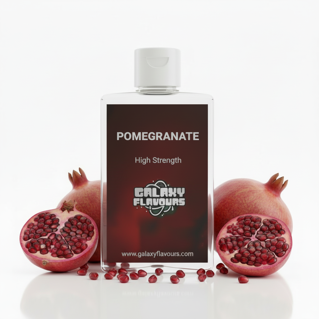 Galaxy Flavours Pomegranate Food Flavouring Concentrate – Professional High Strength, Vegan, Gluten-Free