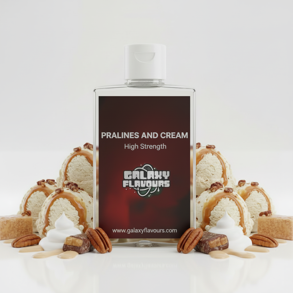 Galaxy Flavours Pralines and Cream Food Flavouring Concentrate – Professional High Strength, Vegan, Gluten-Free