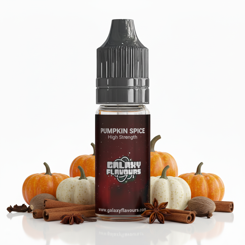 Galaxy Flavours Pumpkin Spice Food Flavouring Concentrate 10ml – Professional High Strength, Vegan, Gluten-Free