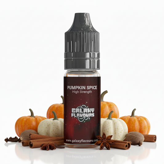 Galaxy Flavours Pumpkin Spice Food Flavouring Concentrate 10ml – Professional High Strength, Vegan, Gluten-Free