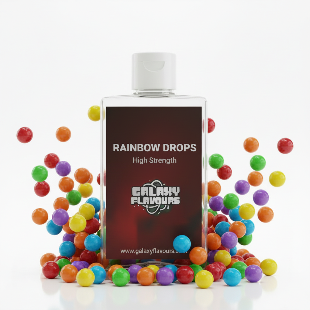 Galaxy Flavours Rainbow Drops Food Flavouring Concentrate – Professional High Strength, Vegan, Gluten-Free