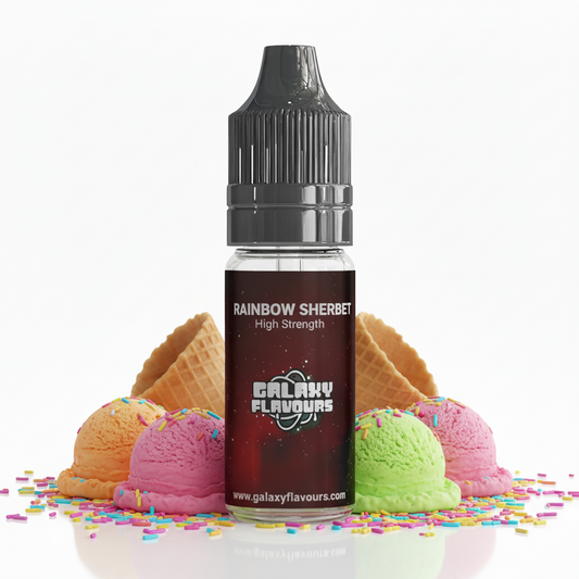 Galaxy Flavours Rainbow Sherbet Food Flavouring Concentrate 10ml – Professional High Strength, Vegan, Gluten-Free