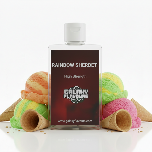 Galaxy Flavours Rainbow Sherbet Food Flavouring Concentrate – Professional High Strength, Vegan, Gluten-Free