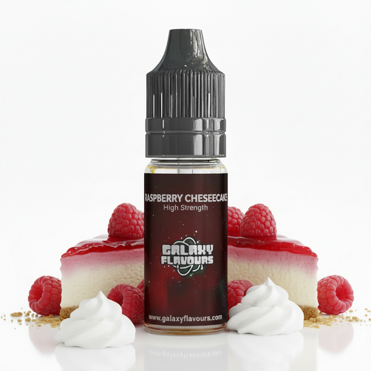 Galaxy Flavours Raspberry Cheesecake Food Flavouring Concentrate 10ml – Professional High Strength, Vegan, Gluten-Free