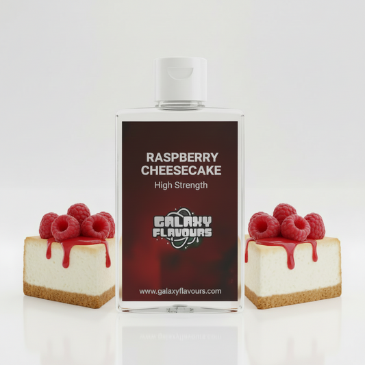 Galaxy Flavours Raspberry Cheesecake Food Flavouring Concentrate – Professional High Strength, Vegan, Gluten-Free