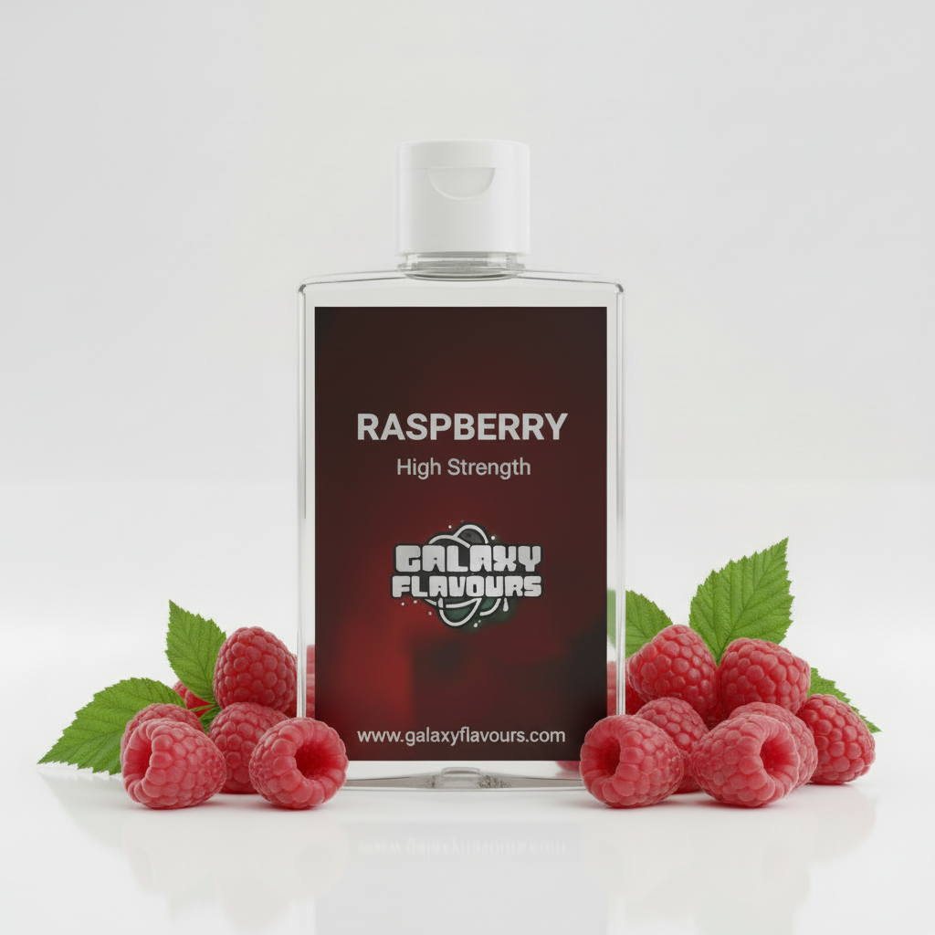 Galaxy Flavours Raspberry Food Flavouring Concentrate – Professional High Strength, Vegan, Gluten-Free