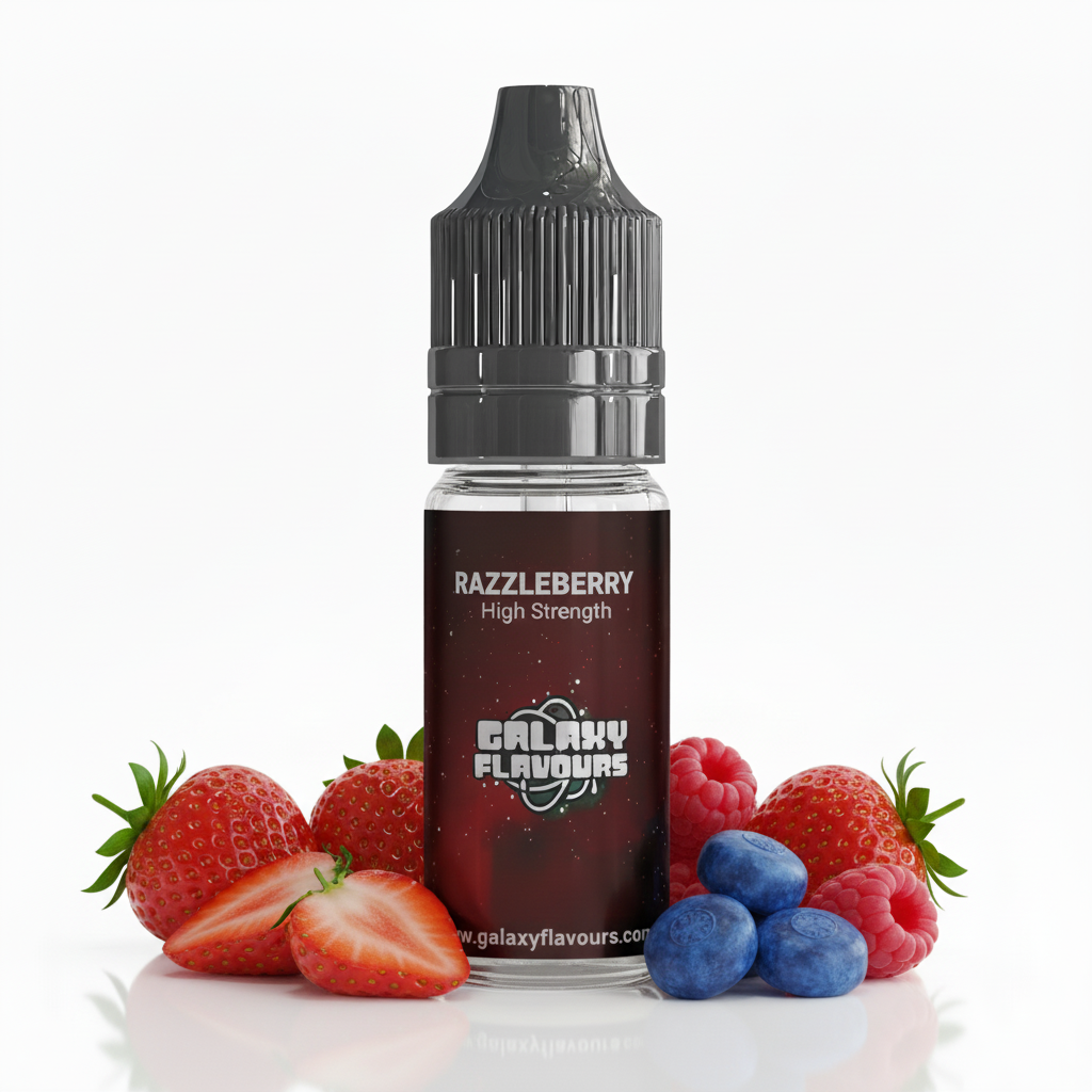 Galaxy Flavours Razzleberry Food Flavouring Concentrate 10ml – Professional High Strength, Vegan, Gluten-Free